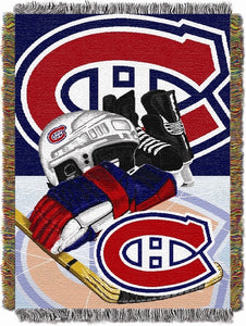 Canadiens OFFICIAL National Hockey League, "Home Ice Advantage" 48"x 60" Woven Tapestry Throw by The Northwest Company